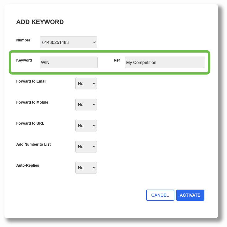 Keywords - New Modal